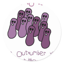 Be nice to bacteria sticker