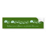 Be Nurdle Free, Reduce your relianance on plastics bumper stickers