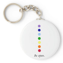 Be Open - Simple Chakra Design Keychain