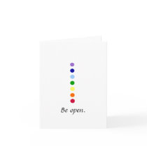 Be Open - Simple Chakra Design Notecards