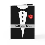 Be Our Principal Sponsor Card with Tux and Rose