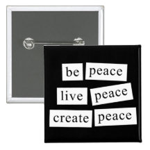 Be Peace Buttons