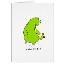 Be still my bleating fart greeting card