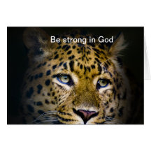 Be strong in God Greeting Cards