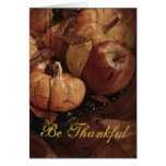 Be Thankful Harvest Centerpiece Card