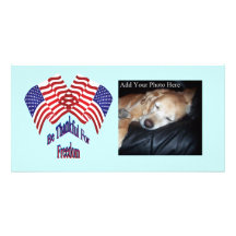 Be Thankfull For Freedom Picture Card