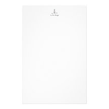 Be The Change - Black Fancy style Stationery Paper