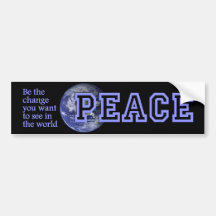 Be the Change bumpersticker Bumper Stickers