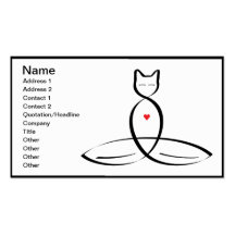 Be The Change - Regular style text. Business Cards