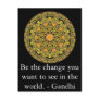 Be the change you want to see in the world. Gandi Postcards
