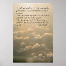 Be Thou Exalted Scripture Print