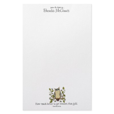 Be Wise - Stationery by KarlaDornacher