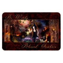 Be Witchy Blessed Samhain Witch Magnet