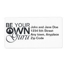 Be Your Own Guru Custom Shipping Labels