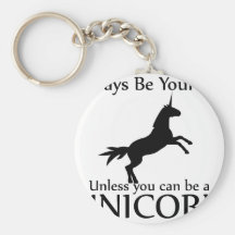 Be Yourself Unicorn Key Chains