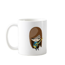 Bea The Brunette Bassist Coffee Mugs