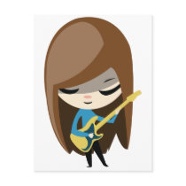 Bea The Brunette Bassist Post Cards