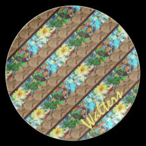 Beach and Flowers plates