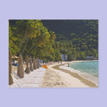 Beach at Cane Garden Bay, Island of Tortola postcards