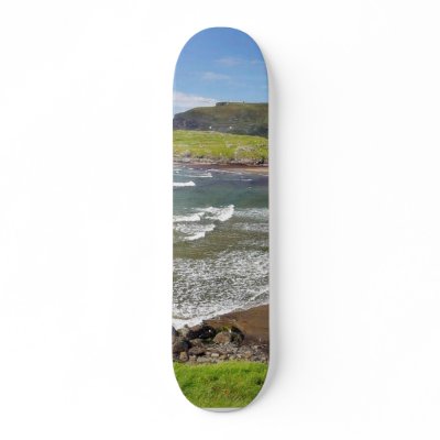 Beach At Glencolumbkille Skate Deck by lifesphere