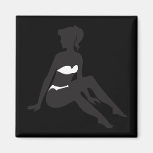 Beach Babe 2 Fridge Magnet