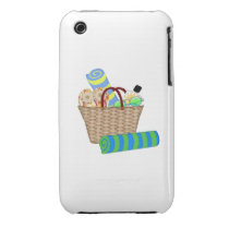Beach Bag and Towels Case-mate Iphone 3 Cases
