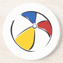 Beach Ball Beverage Coasters
