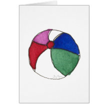 Beach Ball Card