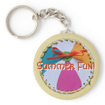 Beach Ball Keychain by Customizables