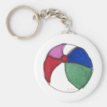 Beach Ball Keychain