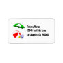 Beach Ball Pool Umbrella Address Label Template