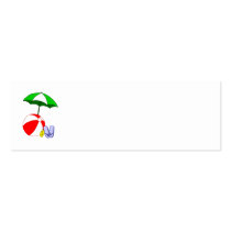 Beach Ball Pool Umbrella Template Business Card Templates