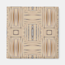 Beach Beige Geometric Magnet