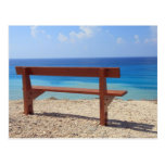 Beach bench postcards
