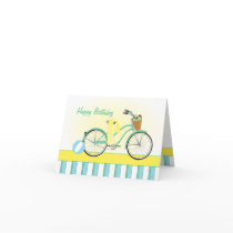 Beach Bicycle Greeting Cards