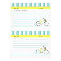 Beach Bicycle Cards Custom Invite