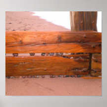 Beach Breakwater Print