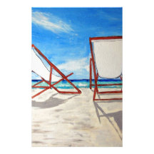 Beach Breeze Personalized Stationery
