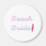 Beach Bride Fridge Magnet