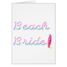 Beach Bride Greeting Cards