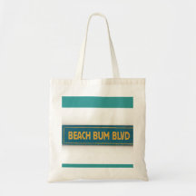 Beach Bum BLVD Canvas Bag