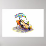 beach bum print