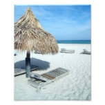 Beach Cabana, White Sand w/Aqua Water Vacation photography