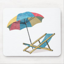 Beach Chair and Umbrella