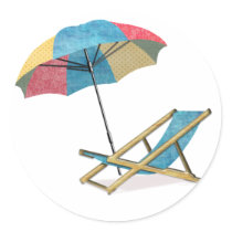 Beach Chair and Umbrella