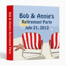 Beach Chair Retired Keepsake Binder