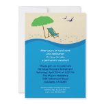 Beach Chair Retirement Party Invitation