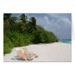 Beach Chairs Greeting Cards