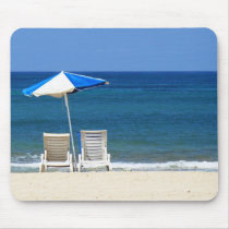 Beach chairs mouse pads