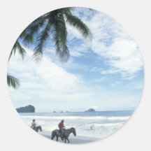 Beach, Costa Rica Stickers